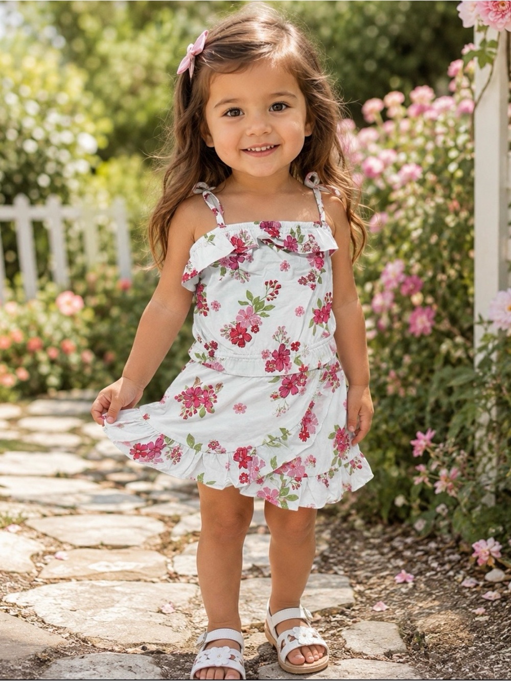 The Children’s Place 🌺 Floral Tank & Skort Set Girls Size 3T